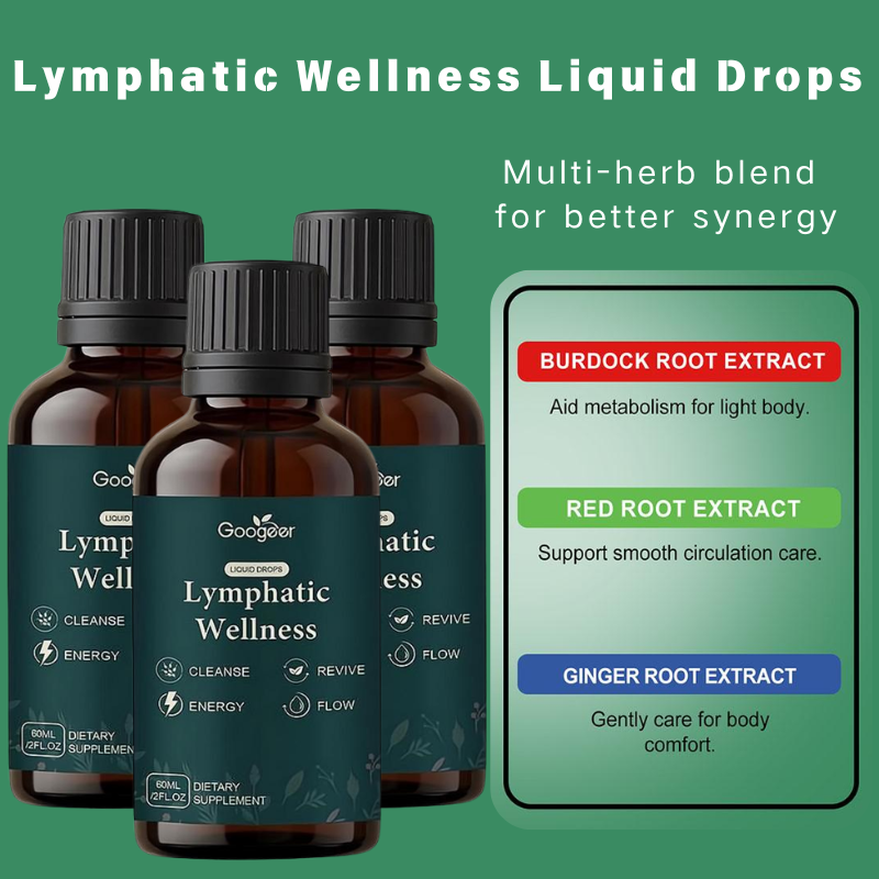 Herbal Supplement - หยดของเหลวเสริมสร้างระบบน้ำเหลือง 60 มล. ผลิตภัณฑ์เสริมอาหารสมุนไพรธรรมชาติ ช่วยเพิ่มการไหลเวียนโลหิต บำรุงร่างกายทุกวัน
