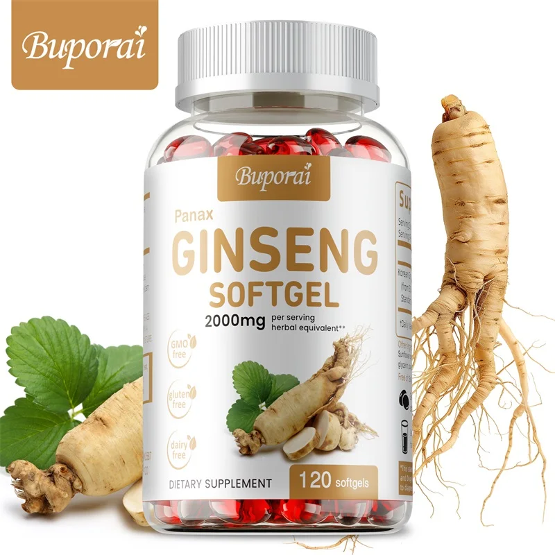 Ginger Tea - แคปซูลโสม Panax สีแดง - เพื่อภูมิคุ้มกัน พลังงาน