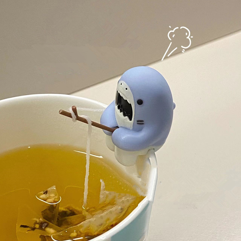 Herbal Tea - ซิลิโคนชา Infuser Creative Shark รูปตลกถุงชาสมุนไพรกาแฟกรอง Diffuser