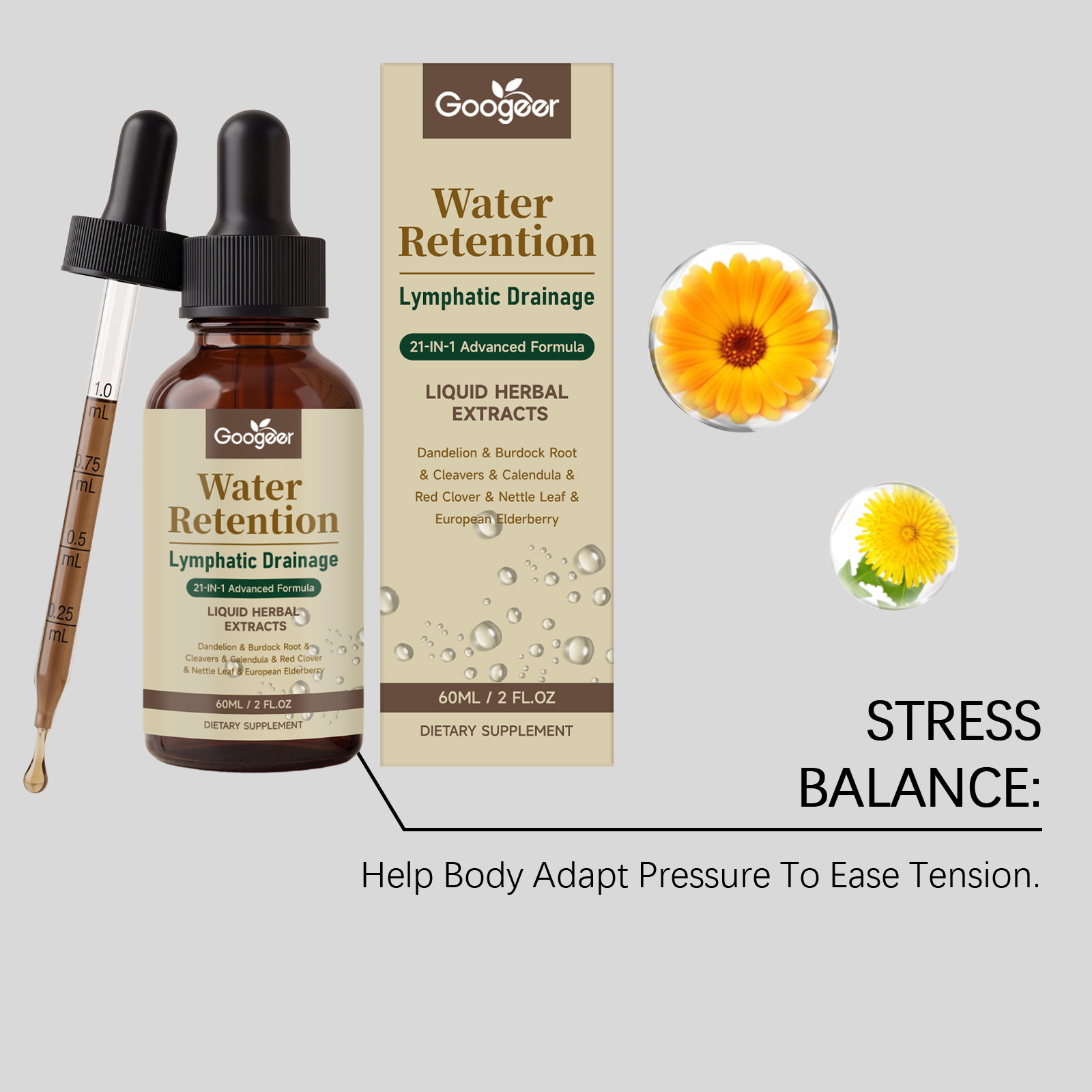 หยดทำความสะอาดระบบน้ำเหลือง ดู - Herbal Tincture บทวิจารณ์และราคา