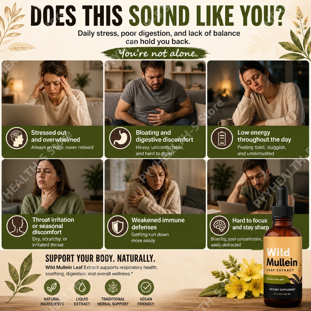 ยาสมุนไพรสูตรน้ำหยดใบมัลลีนผสม - Herbal Supplement บทวิจารณ์และราคา