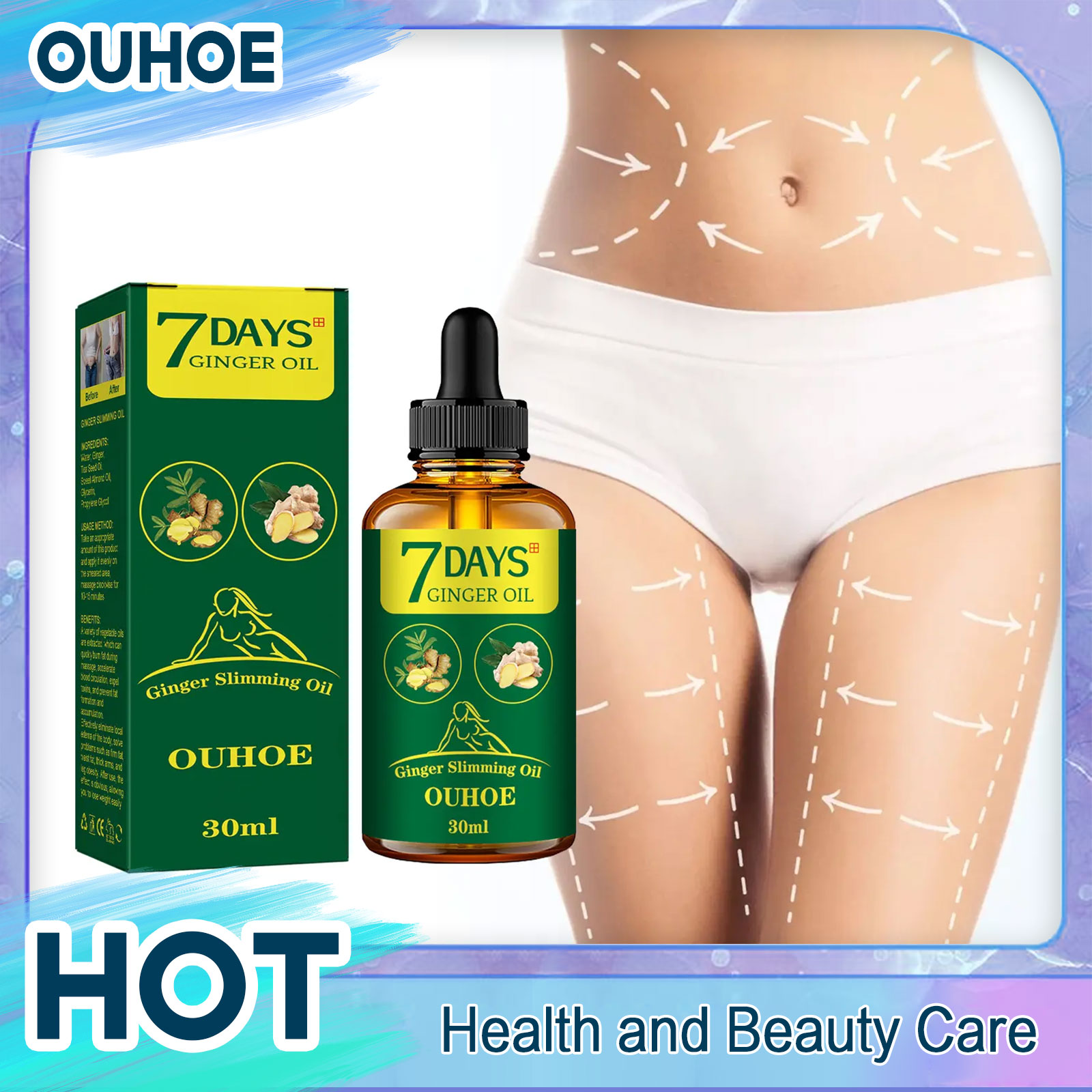 น้ำมันขิงสลิมมิ่ง น้ำมันนวดลดไ - Ginger Tea บทวิจารณ์และราคา