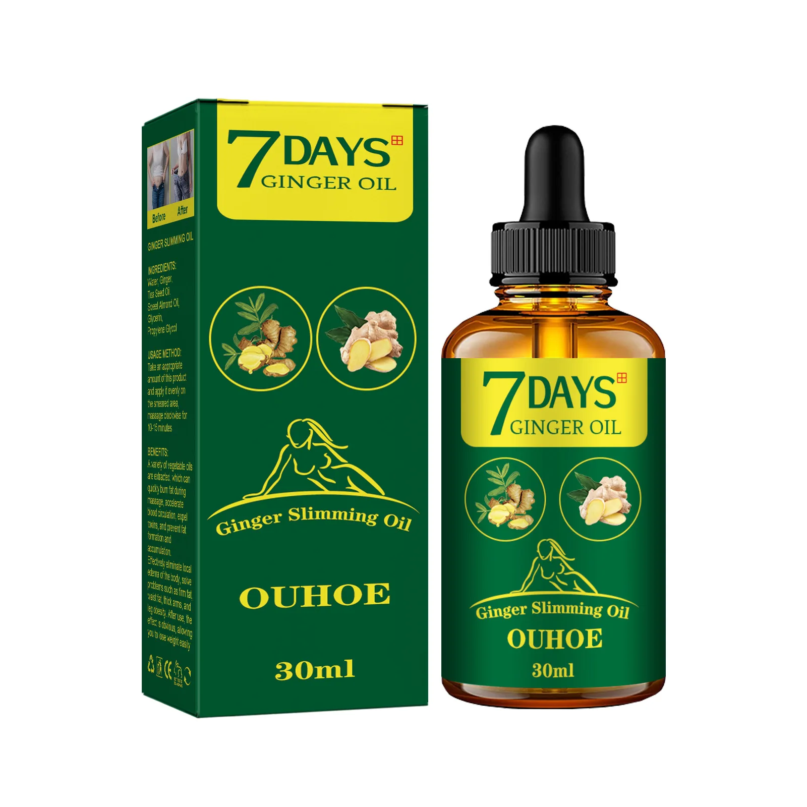 น้ำมันขิงสลิมมิ่ง น้ำมันนวดลดไ - Ginger Tea บทวิจารณ์และราคา