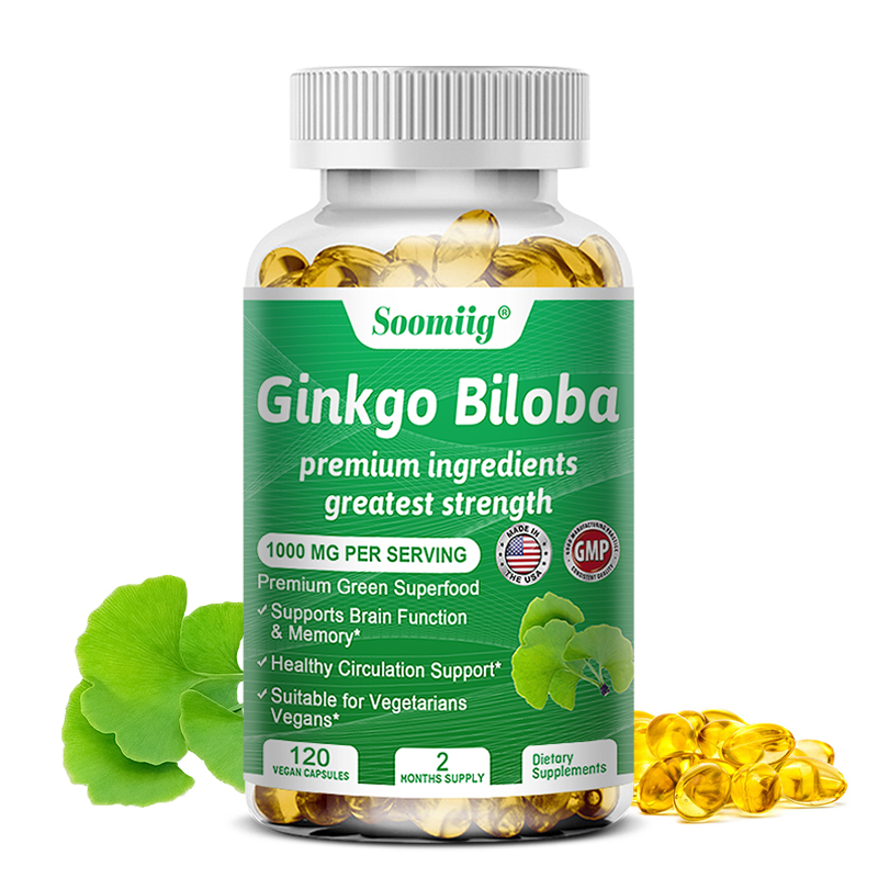 แคปซูลแปะก๊วยบิโลบา - อาหารเสร - Ginger Tea บทวิจารณ์และราคา