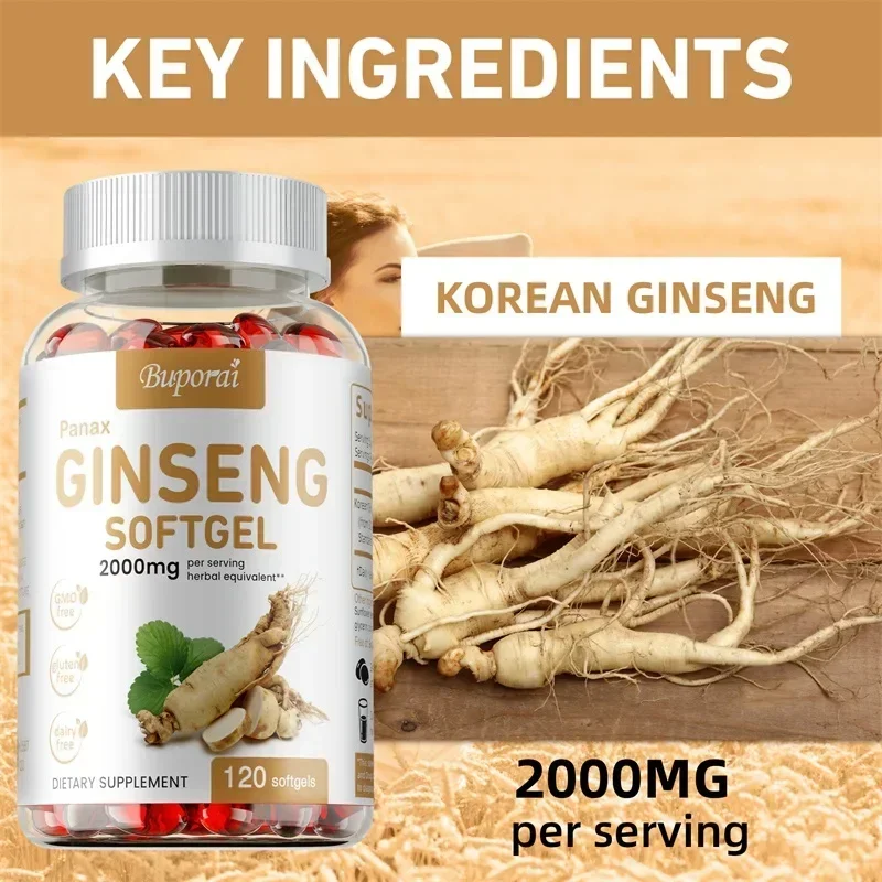 แคปซูลโสม Panax สีแดง - เพื่อภ - Ginger Tea บทวิจารณ์และราคา